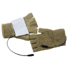 女性のために暖まる冬の再充電可能な熱くするFingerless手袋