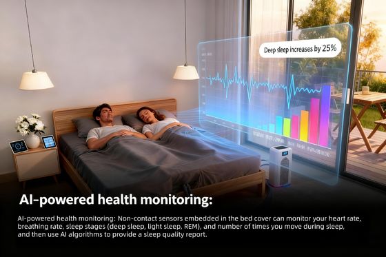 調節可能温度 多機能電気マットレスカバー 冷却・暖房 療法の機能を持つ水冷蔵パッド F設定 45-65 度 暖房・冷却の個性的な快適性のために マットレスパッド