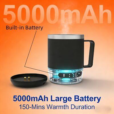 Odm Temperature Control Smart Mug 2, 14 16 Oz, Self Heated Coffee Mug With 80Min Battery Life And Improved Design, Black