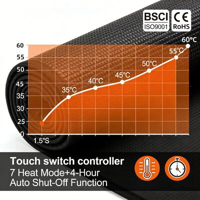 ワイヤレス充電とリストレスト付きのカスタマイズ可能な過熱保護ヒーターマウスパッド インテリジェントヒーティングマウスパッド