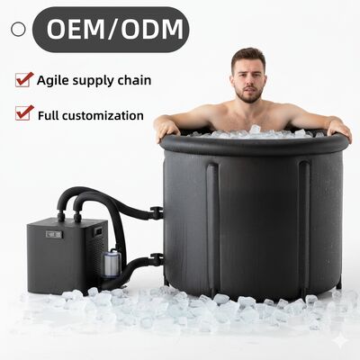 OEM Ice Bath Chiller Water Cooled Portable Light Weight Outdoor Inflat Cold Plunge Tub For Spa Gym Recovery