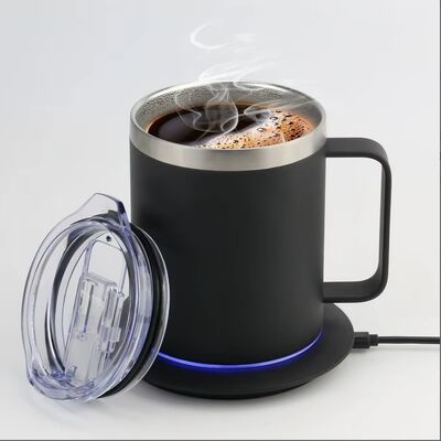 卸売 ポータブル 自熱カップ 5000 MAh バッテリー 18oz カフェウォーター 充電式 自熱旅行カップ オフィス用