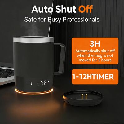 卸売 ポータブル 自熱カップ 5000 MAh バッテリー 18oz カフェウォーター 充電式 自熱旅行カップ オフィス用