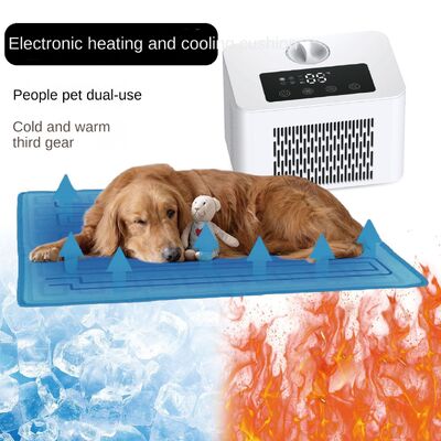 Electric Dog Bed with PTC Heating Cooling System Eco-friendly Overheat Protection All-season Household Cooling Mat for Cats Dogs