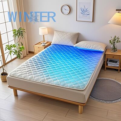 Electric OEM Bamboo Fiber Water Circulation Smart Control Heating Cooling Dual Zone Cooling Blanket for Hot Sleepers Household