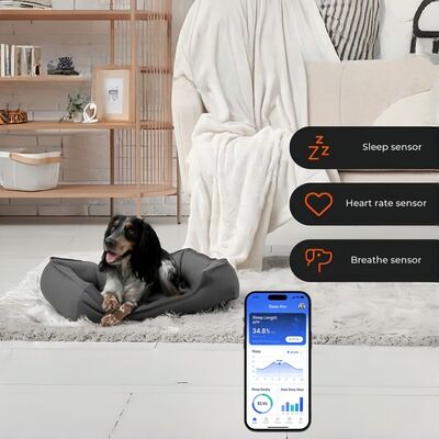 スマート爬虫類ペットベッド 健康モニター 心拍数 呼吸速さ 睡眠パッド WiFi コントロール 屋外・車用ペットマット