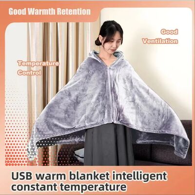 Multifunctional Winter Wearable Electric Blanket  Graphene Infrared Heat Blanket with Digital Display