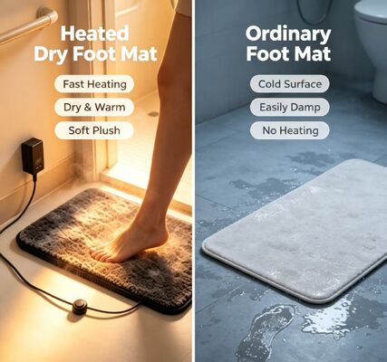 Drying Foot Mat Featuring Gentle Heating and Moisture Evaporation to End Cold Damp Feet Troubles Perfect for Daily Leisure