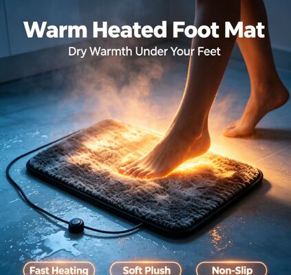 Drying Foot Mat Featuring Gentle Heating and Moisture Evaporation to End Cold Damp Feet Troubles Perfect for Daily Leisure