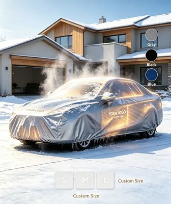 様々な車種に対応する、柔軟な車用暖房フード。暖房機能に加え、雪、霜、凍結温度からの保護を提供します。