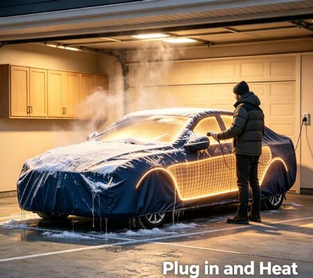 簡単に設置し,取り外すための自動車の暖房キャップ 繰り返しと雪凍結と軽い雨に対する保護のために設計