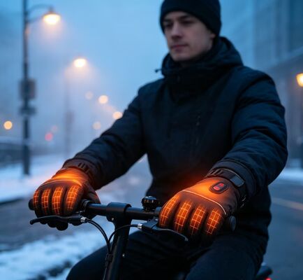 グラフェン急速加熱 電熱グローブ、温度調節可能 防水サーマルハンドウォーマー、カスタムロゴ＆パッケージ対応