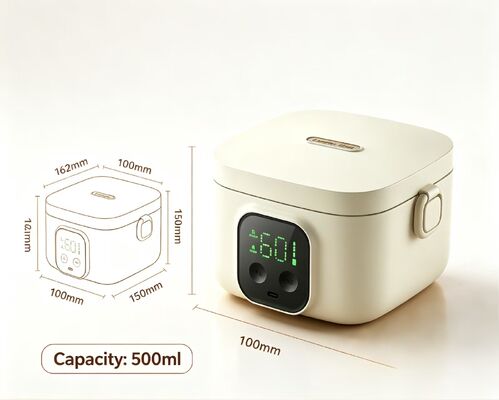 家庭用電気弁当箱、ミニポータブルフードウォーマー、304ステンレス鋼、急速加熱、省スペース、家庭用ダイニング