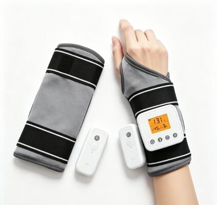 振動マッサージ付きUSB充電可能な加熱腕支架,3つのテンプレートとタイマー設定,手首支架のための加熱腕支架