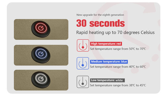 USB電気加熱ベストジャケット、60度充電式加熱ジャケット Xf Wj ODM 加熱ハンティング衣料