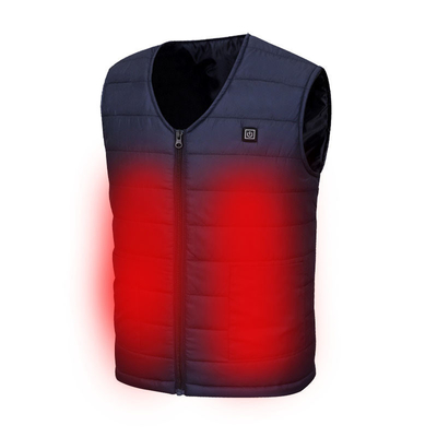 USB電源付き 電気暖かい背心 男性冬服用 グラフェン加熱パネル