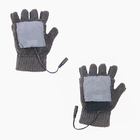 賭博のために適したFingerless洗濯できる再充電可能な熱する手袋5W