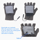 賭博のために適したFingerless洗濯できる再充電可能な熱する手袋5W