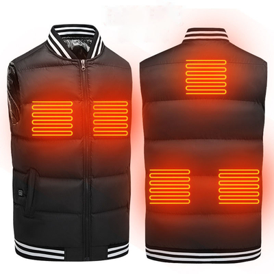 USB 電動加熱服 グラフェン加熱パネル 男性用 冬服 電動ベスト