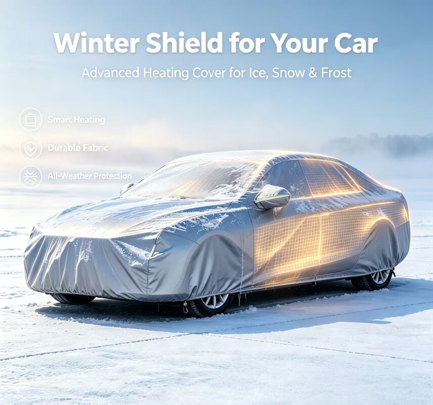 様々な車種に対応する、柔軟な車用暖房フード。暖房機能に加え、雪、霜、凍結温度からの保護を提供します。