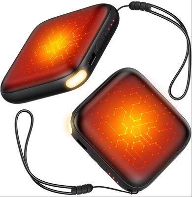 再充電可能な2パック6000mAhのハンドウォーター 1年保証付きの高速加熱LEDライト 屋外用のポケットウォーター