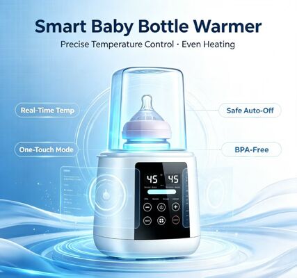 200W 電動赤ん坊ボトル 暖房 30−65°C 温度制御 乾燥焼却 防護 自動 シャットオフ 母乳 貯蔵袋 ガラス PP シリコン 赤ちゃん ボトル